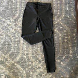 Hue Faux black leather leggings